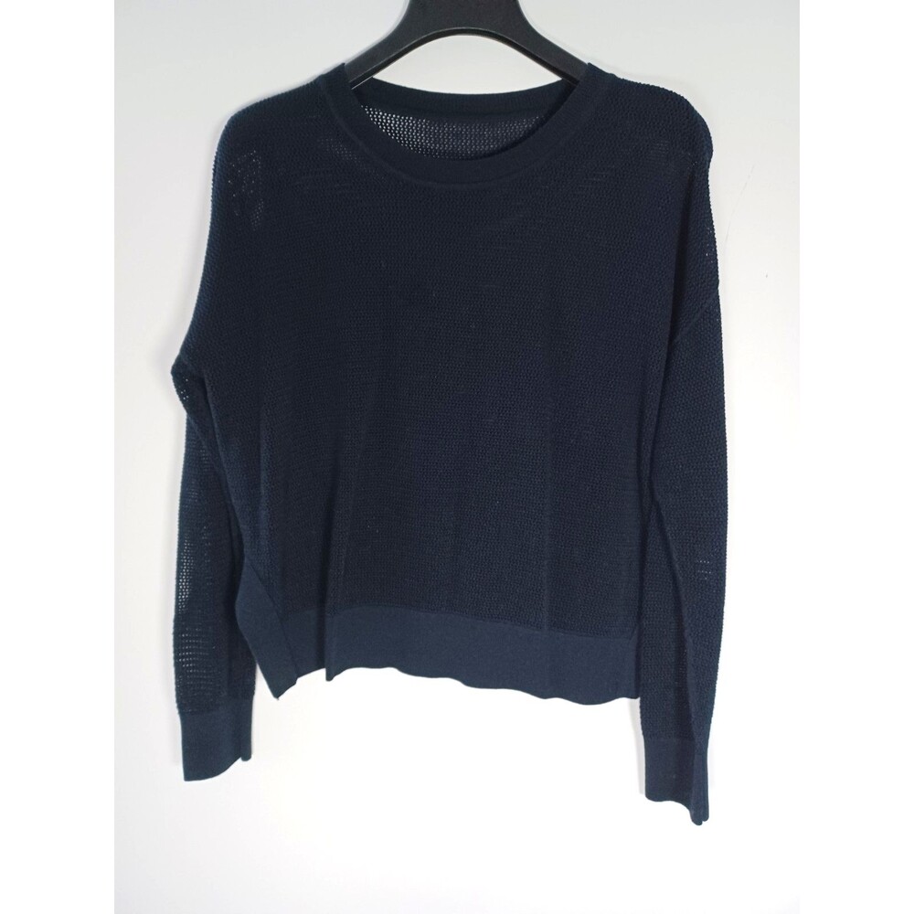 Planet by Lauren G Pima Cotton Sweater Open Knit One Size Lagenlook Boxy Coastal